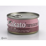 Kakato 雞 + 三文魚 + 蔬菜 170g（48罐）